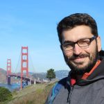 Photo of Dr. Burak Yuksek with the Golden Gate Bridge, San Francisco in the background