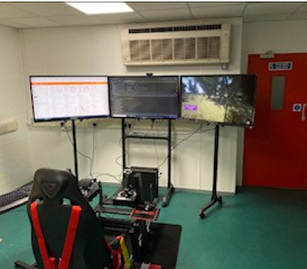 Set up of the Simulation Environment for AI-aided Navigation of Autonomous Systems demo in situ at Cranfield University
